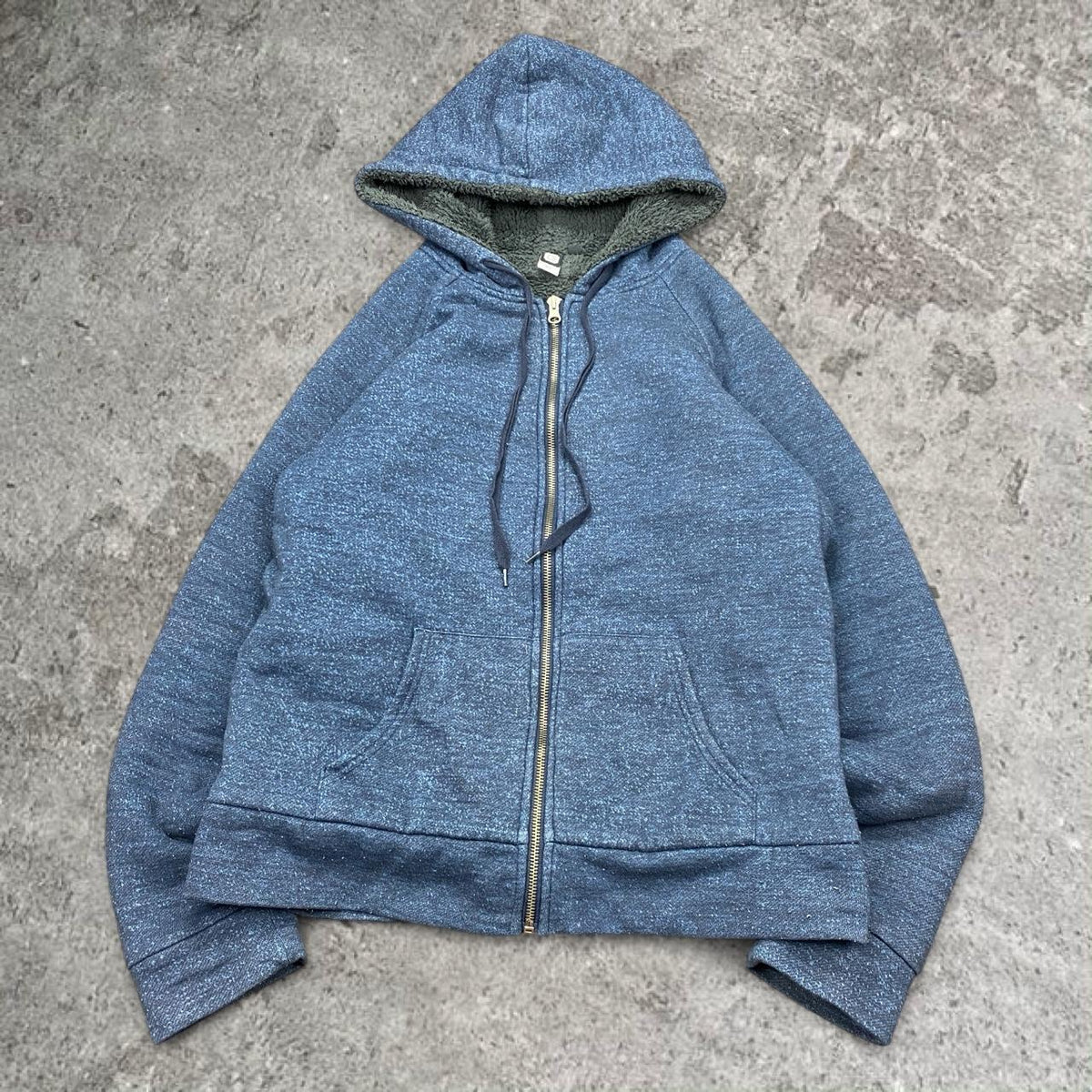 Cute 2000s Sherpa lined glassons zip up hoodie, fits S/M womens best