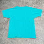 90s distressed Fire Fox green pocket tee, fits M mens best