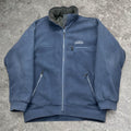 Sick vintage navy Kathmandu embroidered Altica zip up thick fleece, fits L/XL mens best