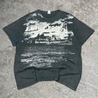 Sick vintage Alcatraz San Fran AOP style tee, fits L mens best