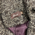 Groovy vintage Revival brown black tweed wool blend jacket, tagged size 6