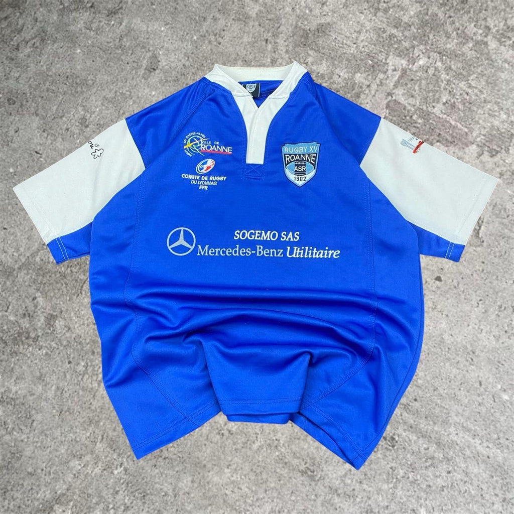 Sick vintage Roanne French Rugby XV jersey, fits L mens best