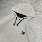 Sick 2000s DC embroidered grey hoodie, fits S mens best