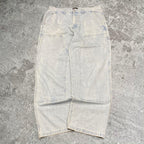 Sick Stussy workwear double knee baggy jeans, measures 37W x 30.5” inseam, 41” outseam