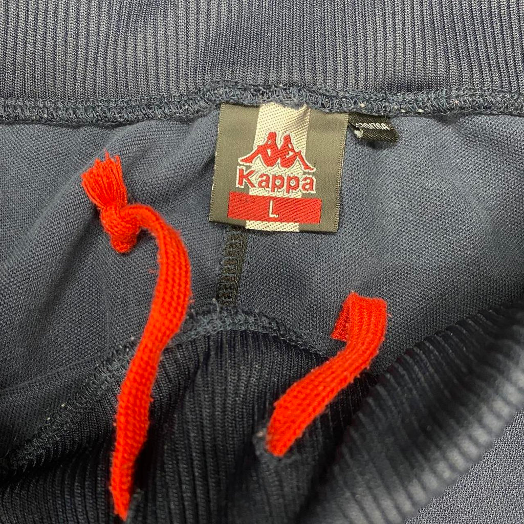 Sick 2000s Kappa Y2K England embroidered flare trackpants, fits 28-32W best