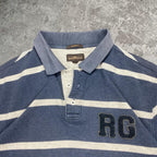 Sick Rodd n Gunn embroidered striped polo, fits M mens best